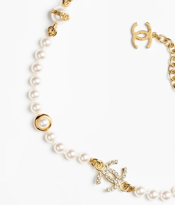 18K CC Pearl Chain Necklace - 图片 3