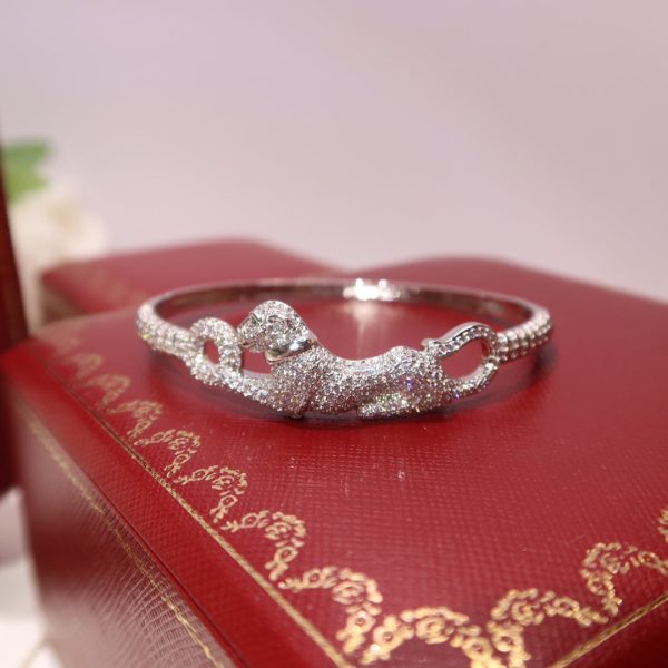 18K Panthère De Diamonds Bracelet - 图片 4