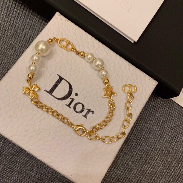 18K Petie CD Pearls Bracelet - 图片 5