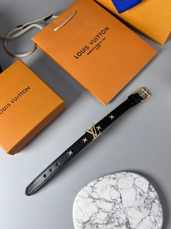 18K Louis Leather Bracelet - 图片 7