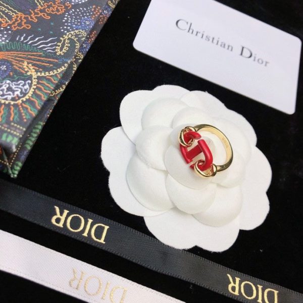 18K CD Red Heart Ring - 图片 2