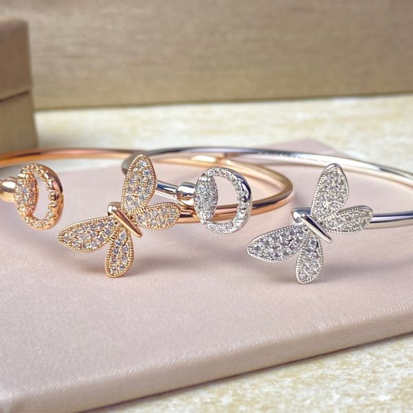 18K Double G Flora Bangle Diamond Bracelet - 图片 10
