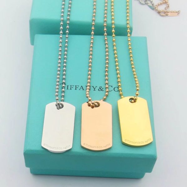 18K T 1837 Makers I.D. Tag Pendant Necklace - 图片 6