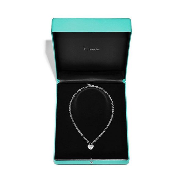 18K Return to Tiffany Full Heart Tag Chain Necklace - 图片 2