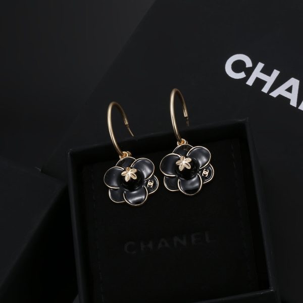 18K CC Flower Earrings - 图片 7