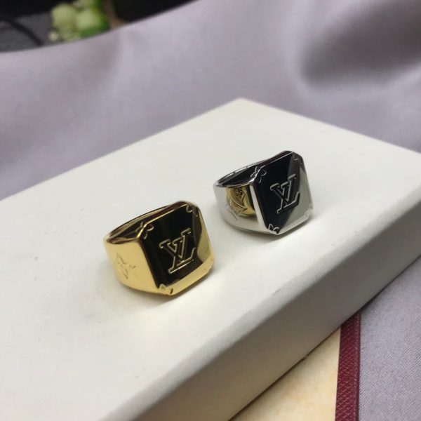 18K Louis Monogram Signet Ring - 图片 4