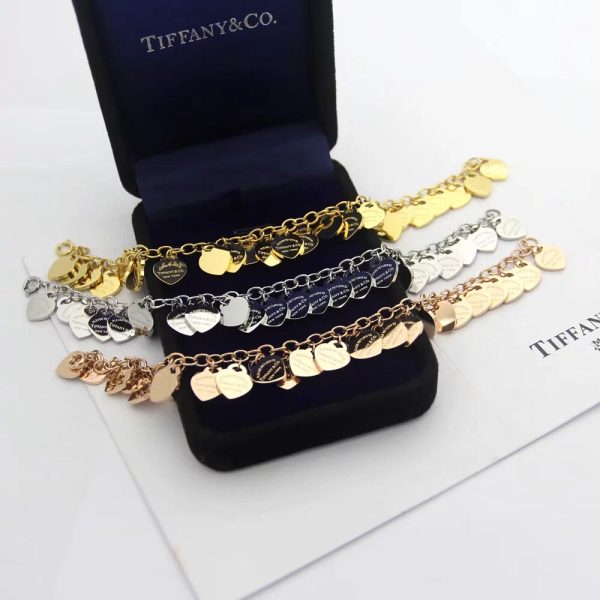 18K T Heart Tag Bracelet - 图片 7