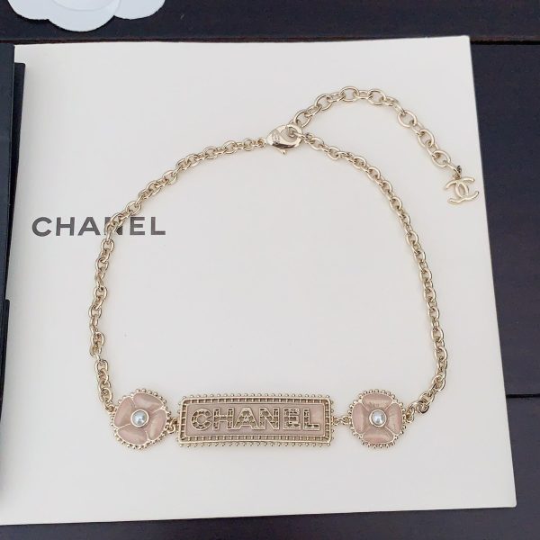 18K CC Resin Diamonds Necklace
