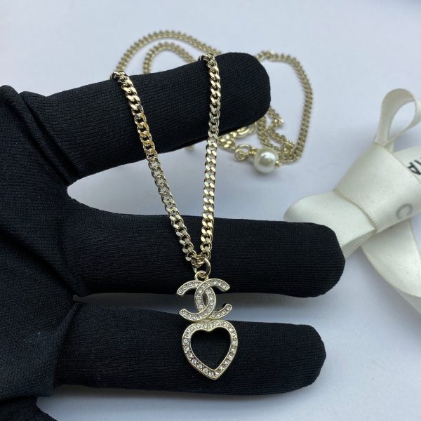 18K CC Heart Chain Necklace