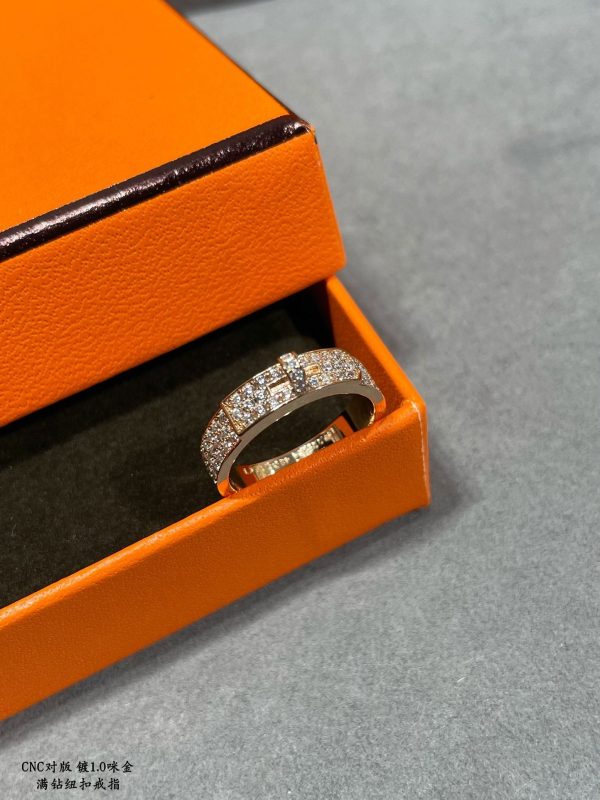 18K Collier De Chien Diamonds H Ring - 图片 8