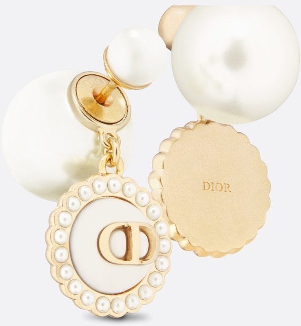18K CD Pearls Earrings - 图片 3