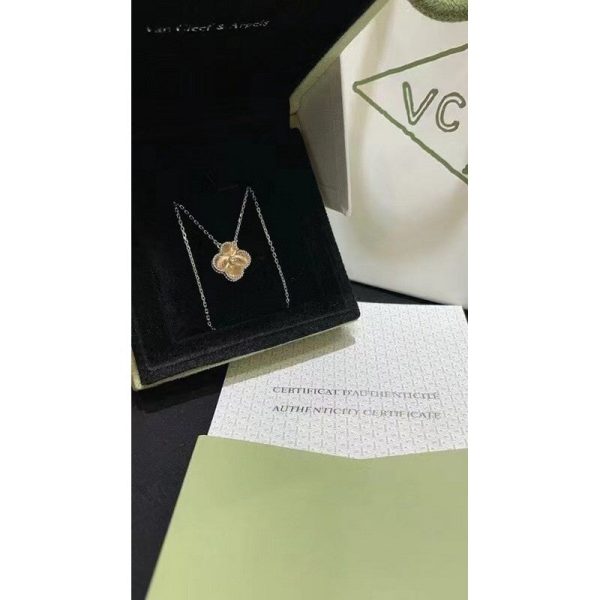 18K Vintage Alhambra Holiday Pendant Necklace - 图片 4