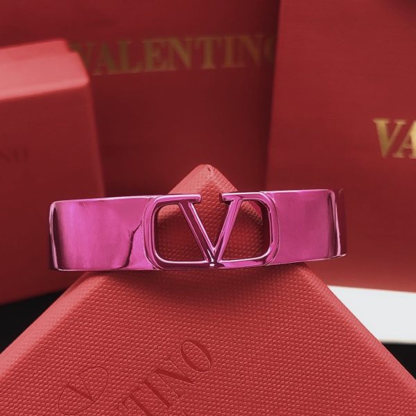 18K Vlogo Pink Cuff Bracelet - 图片 5