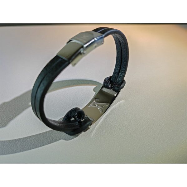 18K Louis Leather Bracelet - 图片 3