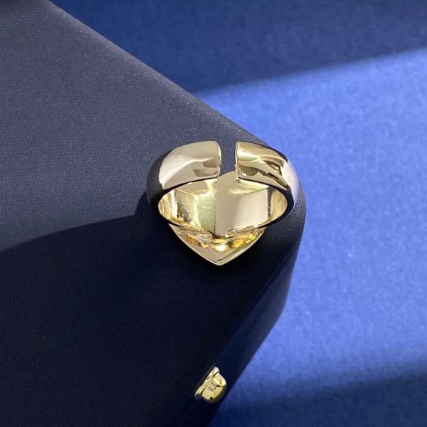 18K CC Black Open Ring - Image 3