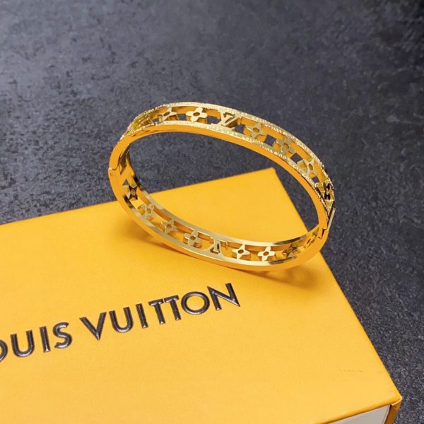 18K Louis Crystal Hollow Bracelet - 图片 5