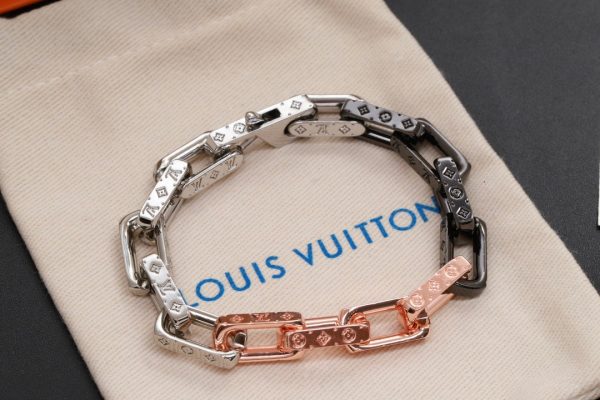 18K Louis Monogram Chain Bracelet - 图片 3