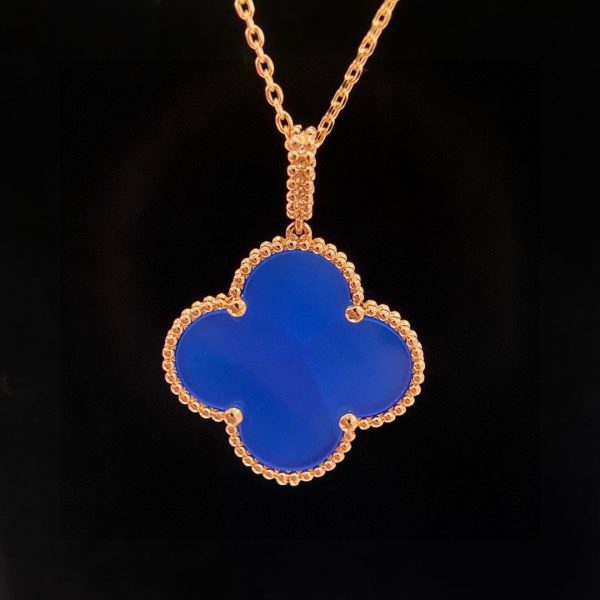 18K Magic Alhambra Agate Clover Necklace - 图片 2