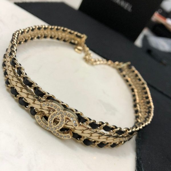 18K CC Strass Necklace - 图片 3