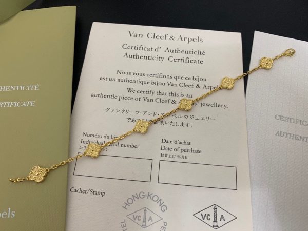 18K Sweet Alhambra Six Motifs Bracelet - 图片 6