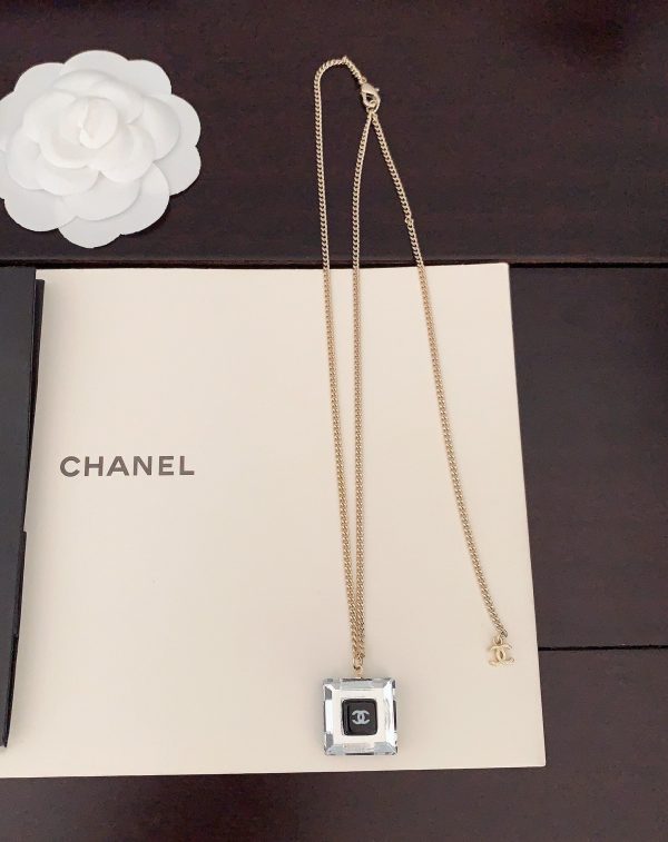 18K CC Crystals Necklace - 图片 3