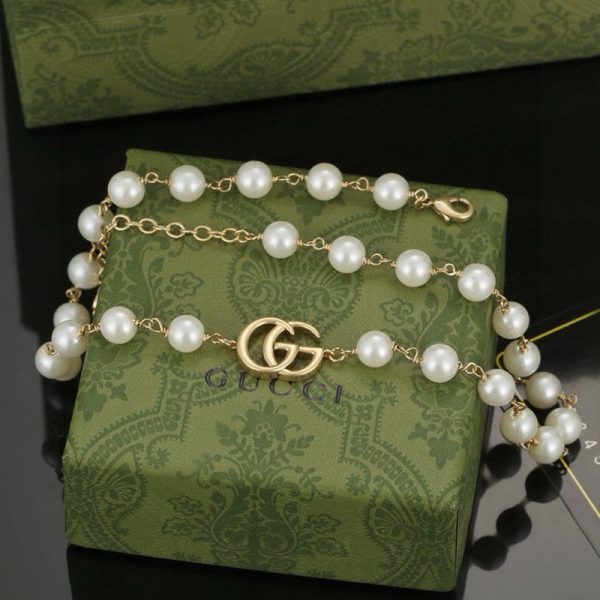18K Double G Pearl Necklace - 图片 3
