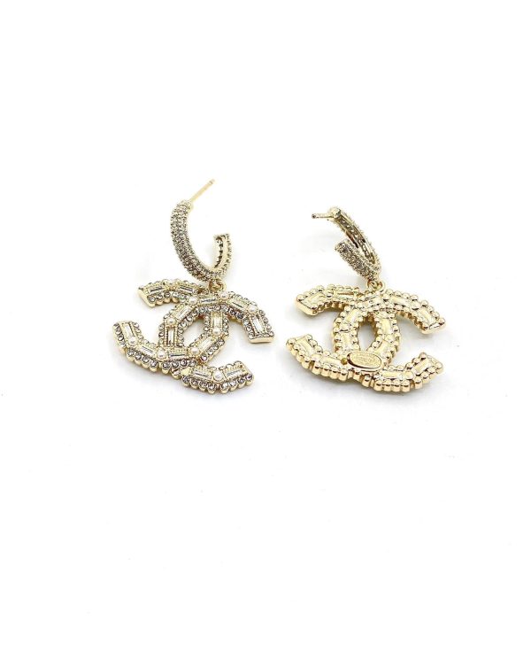 18K CC Crystals Earrings - 图片 3