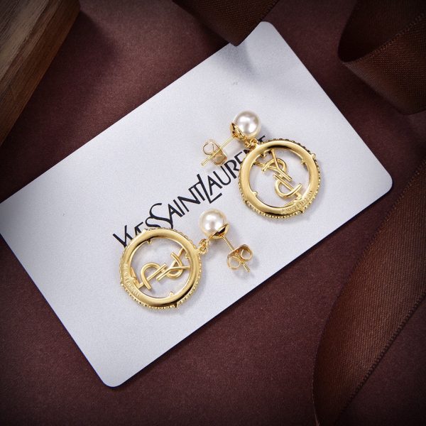 18K Saint Circle Diamonds Earrings - 图片 4
