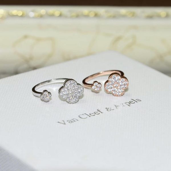 18K Magic Alhambra Diamond Ring - 图片 7