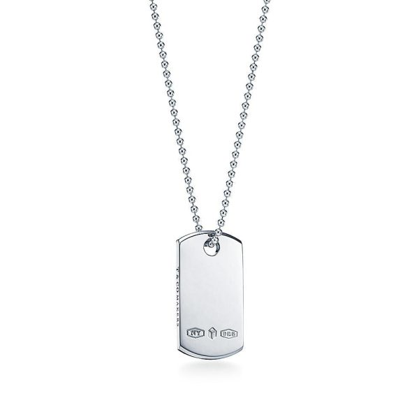 18K T 1837 Makers I.D. Tag Pendant Necklace - 图片 5