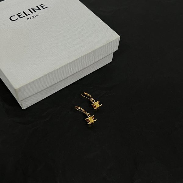 18K Triomphe Solitaire Earrings - 图片 3