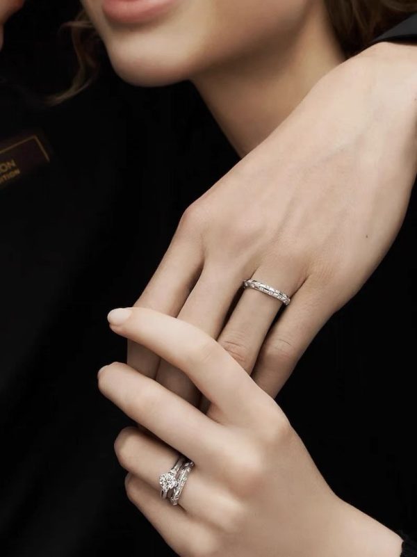 18K Louis Damier Diamonds Ring - 图片 2