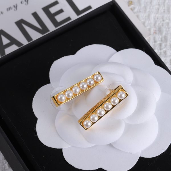 18K CC Pearls Earrings - 图片 3
