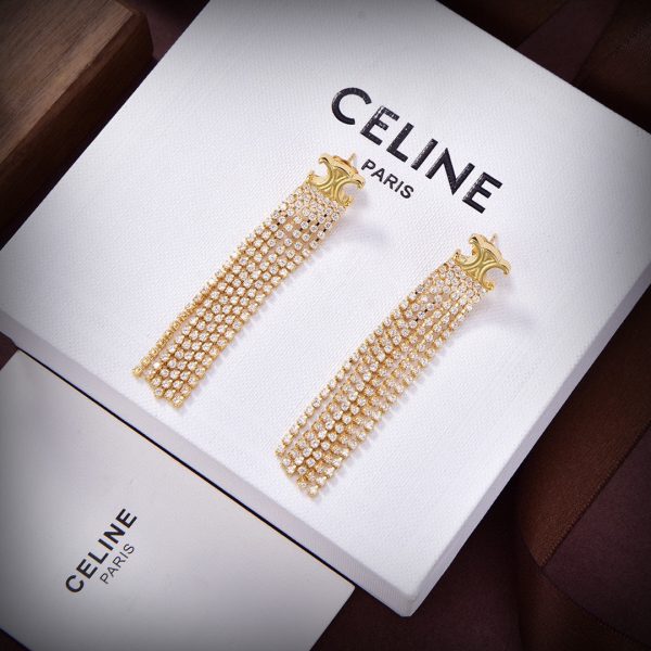 18K Triomphe Precious Tassels Earrings - 图片 4