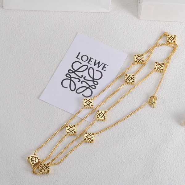 18K Anagram Long Necklace - Image 4