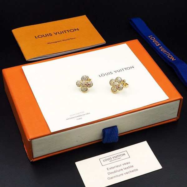18k Louis Vivienne Diamond Earrings - 图片 7