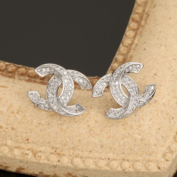 18K CC Diamonds Earrings - 图片 3