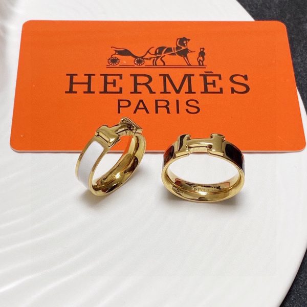 18K Vintage Clic H Ring - 图片 12