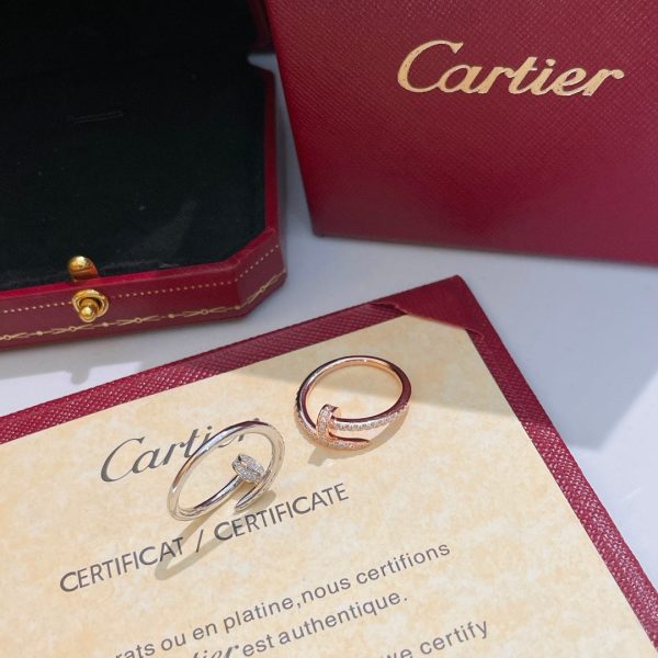 18K Juste Un Clou Diamond Ring - 图片 8