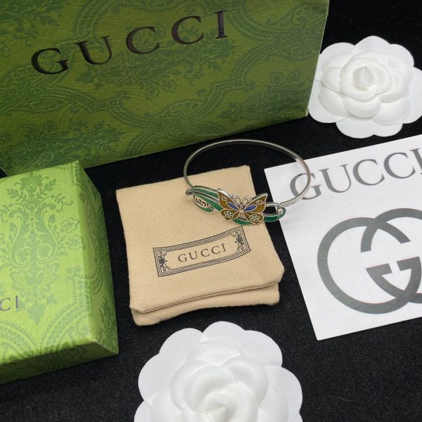 Double G Interlocking G & Butterfly Bracelet - Image 7