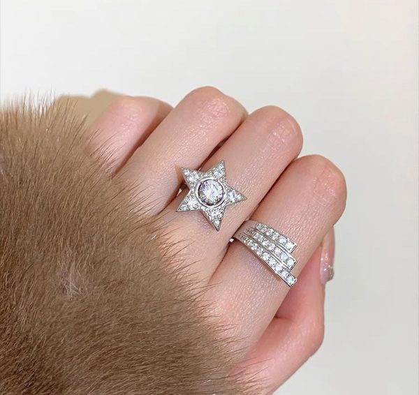 18K CC Comète Diamonds Ring - 图片 3