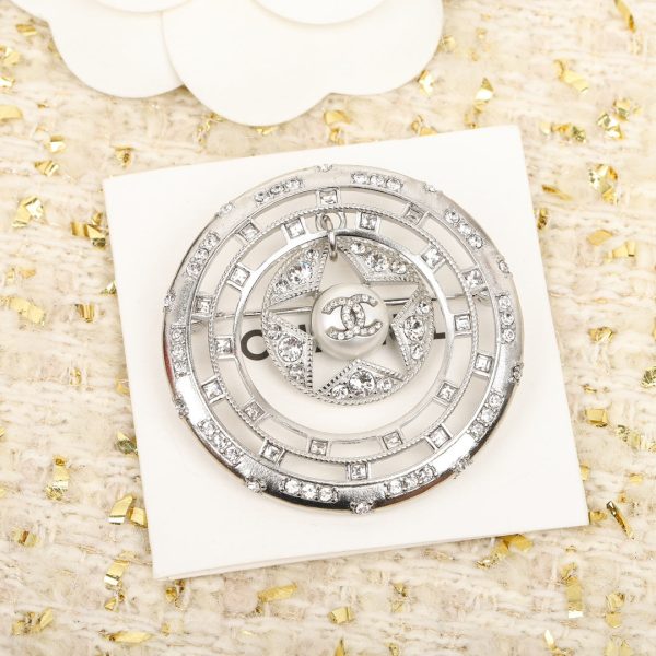 18K CC Black Diamonds Brooch - Image 4