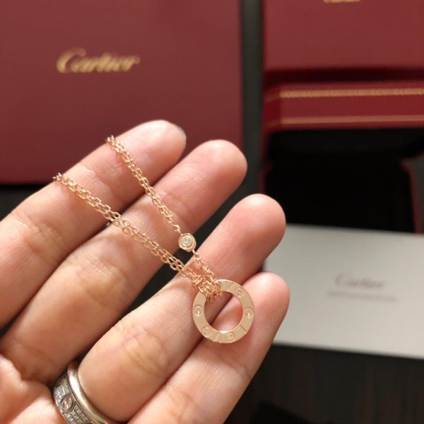 18K Love Diamond Necklace - 图片 6