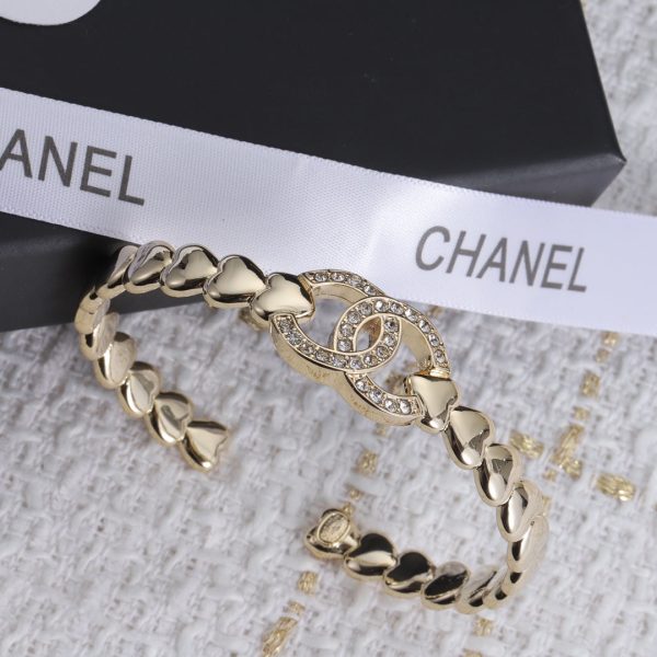 18K CC Diamond Open Bracelet - Image 4