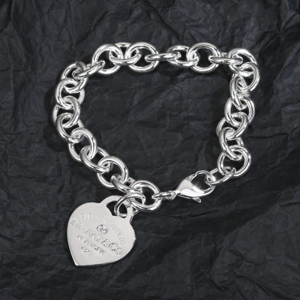 18K T Heart Tag Bracelet - 图片 9