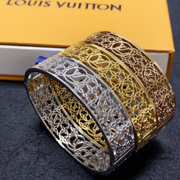 18K Louis Cuff Chains Bracelet - 图片 4