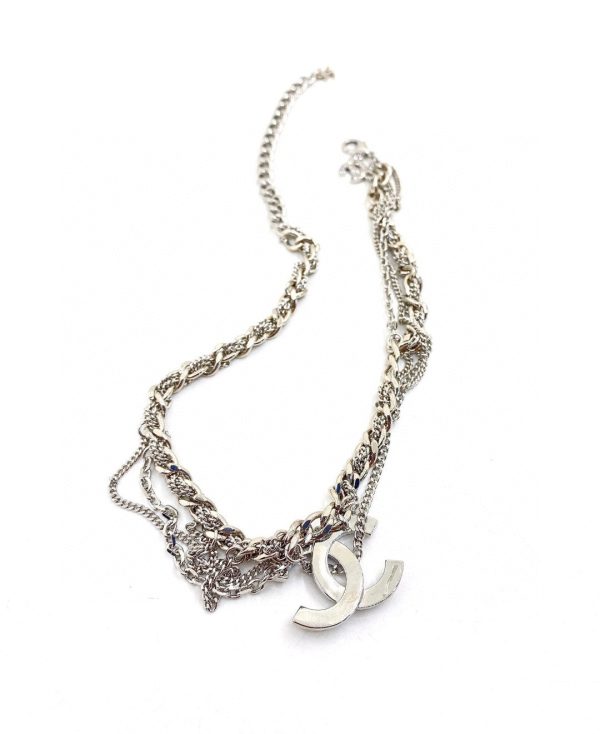 18K CC Chain Diamond Necklace - Image 3