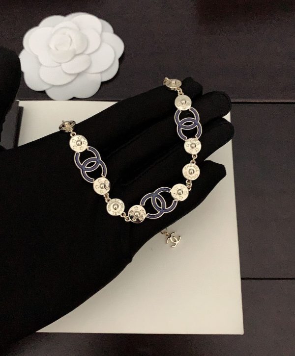 18K Blue CC Choker Necklace - Image 3