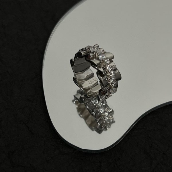 18K CD Archi Bar en Corolle Bague Ring - 图片 3