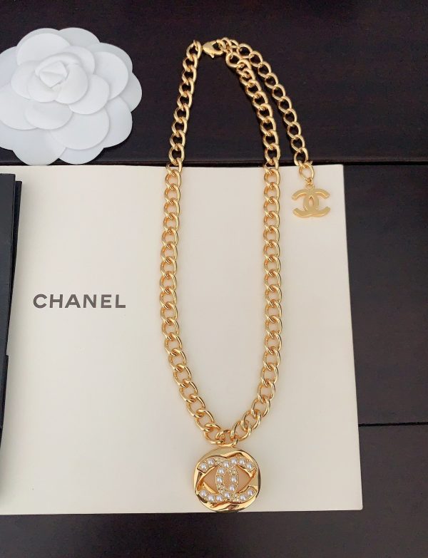 18K CC Diamond Chain Necklace - Image 3